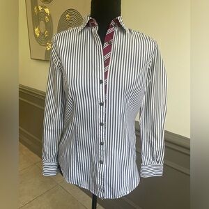 Brooks Brothers Pinstripe Blouse